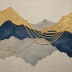 L005 | Amber Horizon – Warm Landscape Wall Art
