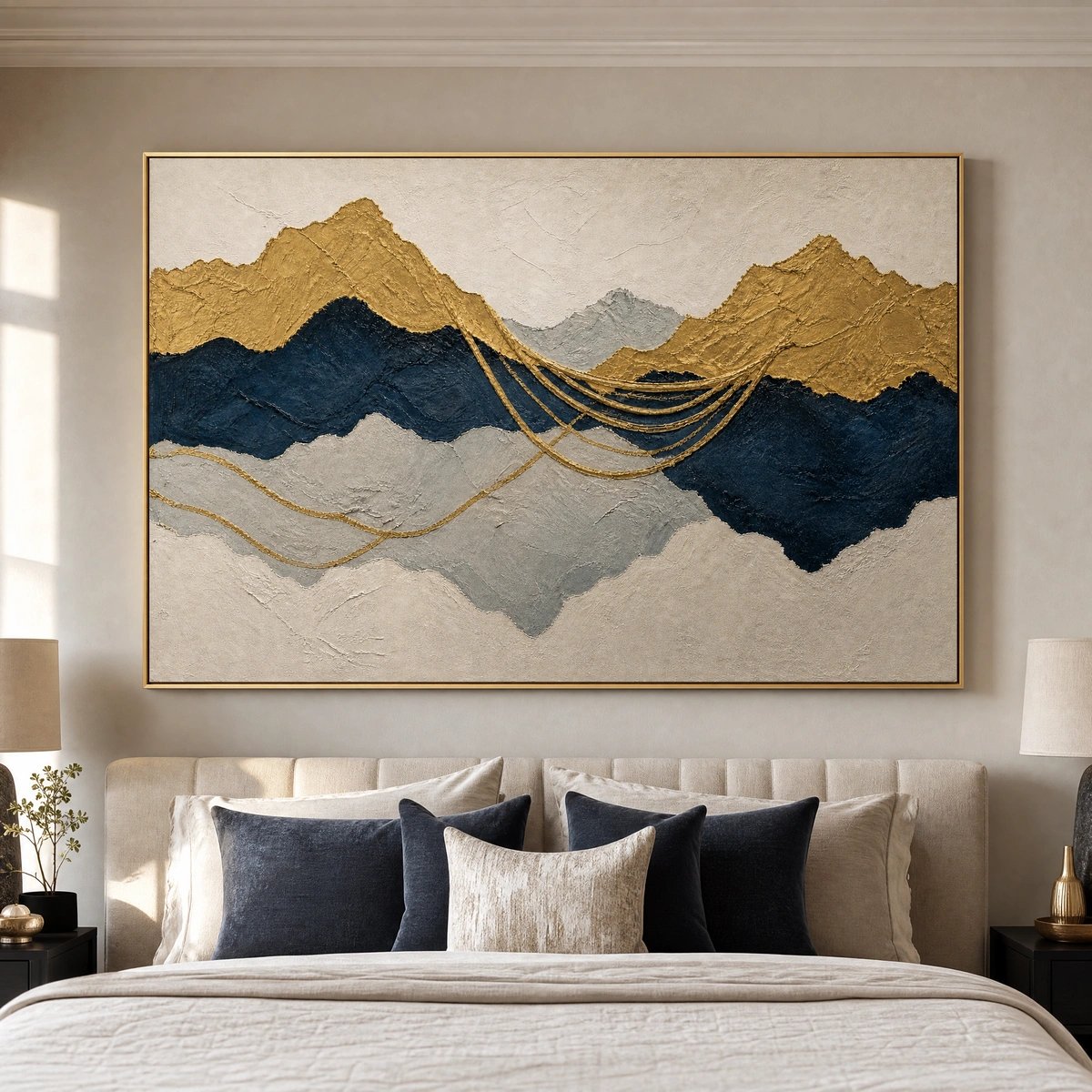 L005 | Amber Horizon – Warm Landscape Wall Art