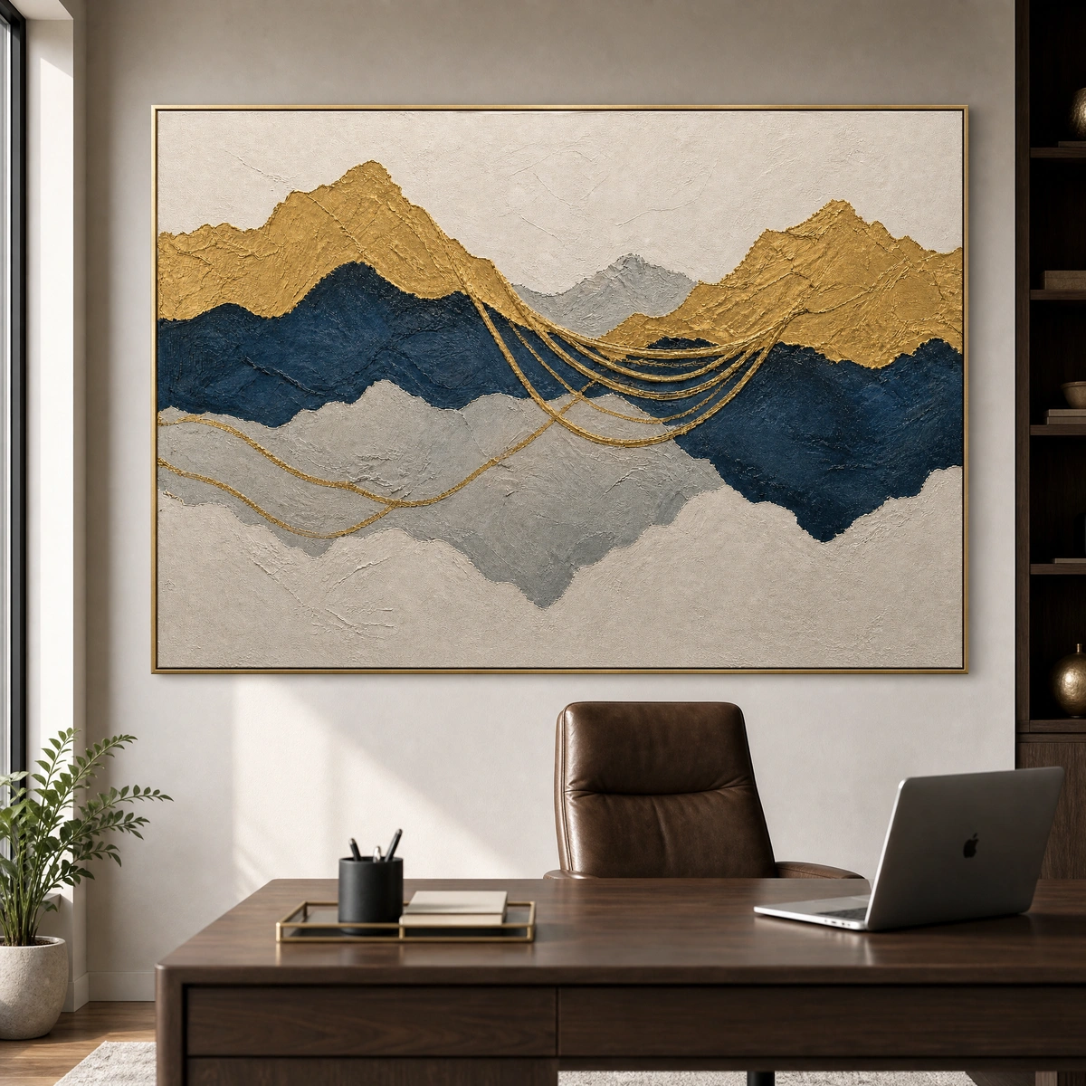 L005 | Amber Horizon – Warm Landscape Wall Art
