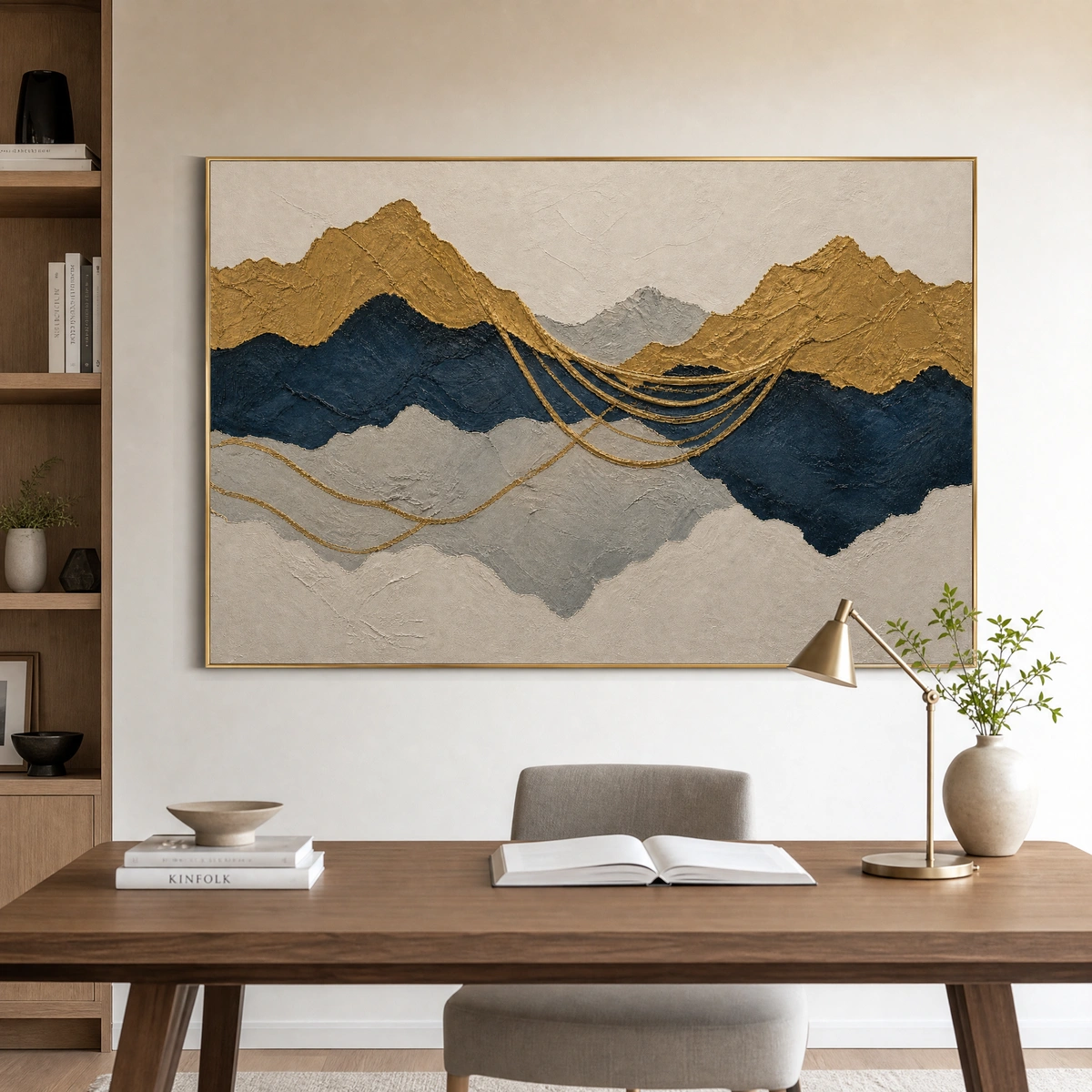 L005 | Amber Horizon – Warm Landscape Wall Art