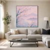 S011 | Blush Petal Mist – Floral Canvas Art | Impasto Oil Painting