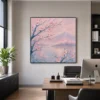 S011 | Blush Petal Mist – Floral Canvas Art | Impasto Oil Painting