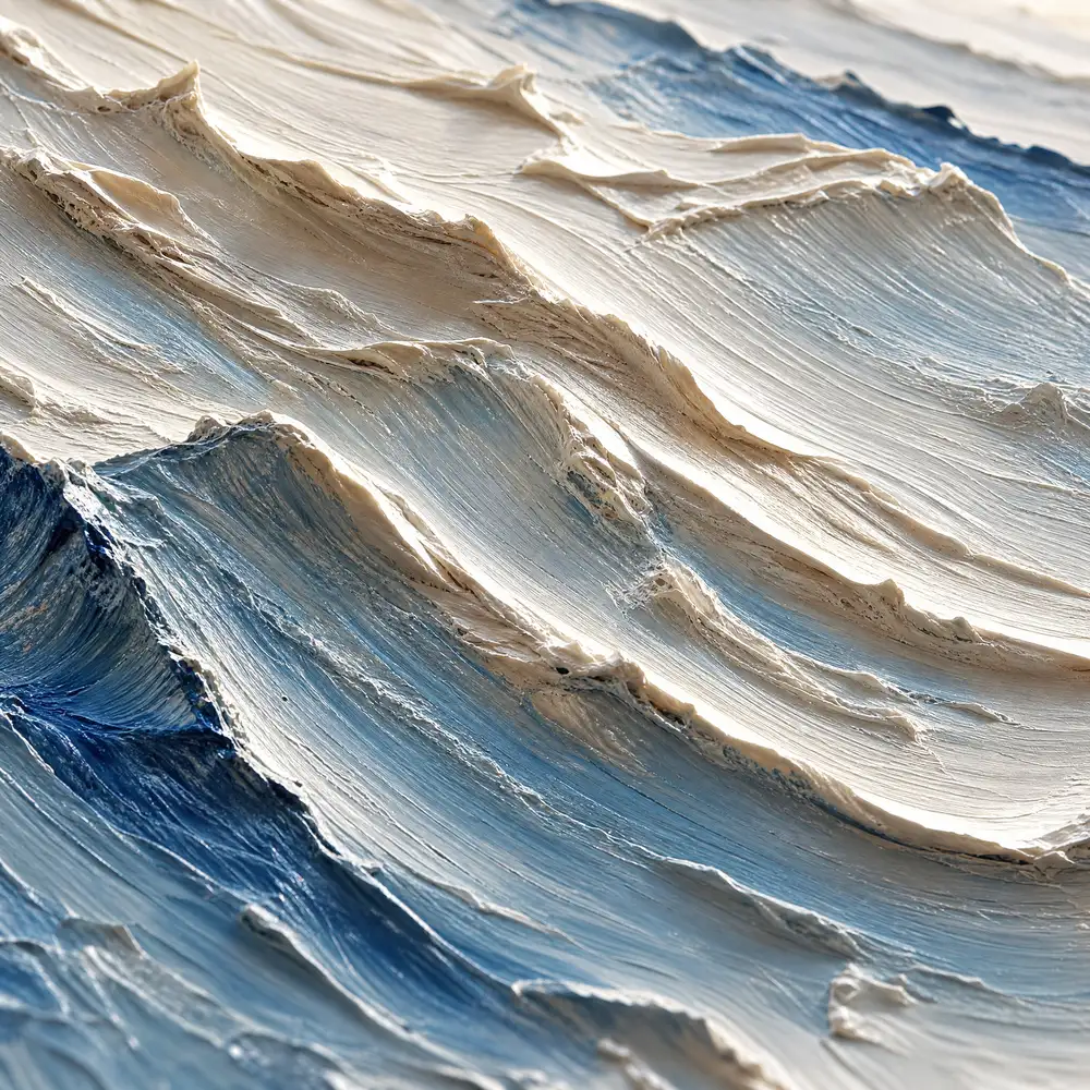 glacial-ridges-textured-abstract-canvas-art-detail-02 S009 | Glacial Ridges – Textured Abstract Canvas Art