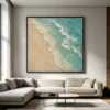 seafoam-shore-coastal-ocean-canvas-art-living-room-S-02 S006 | Turquoise Break – Coastal Ocean Canvas Art