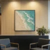 seafoam-shore-coastal-ocean-canvas-art-office-S-06 S006 | Turquoise Break – Coastal Ocean Canvas Art