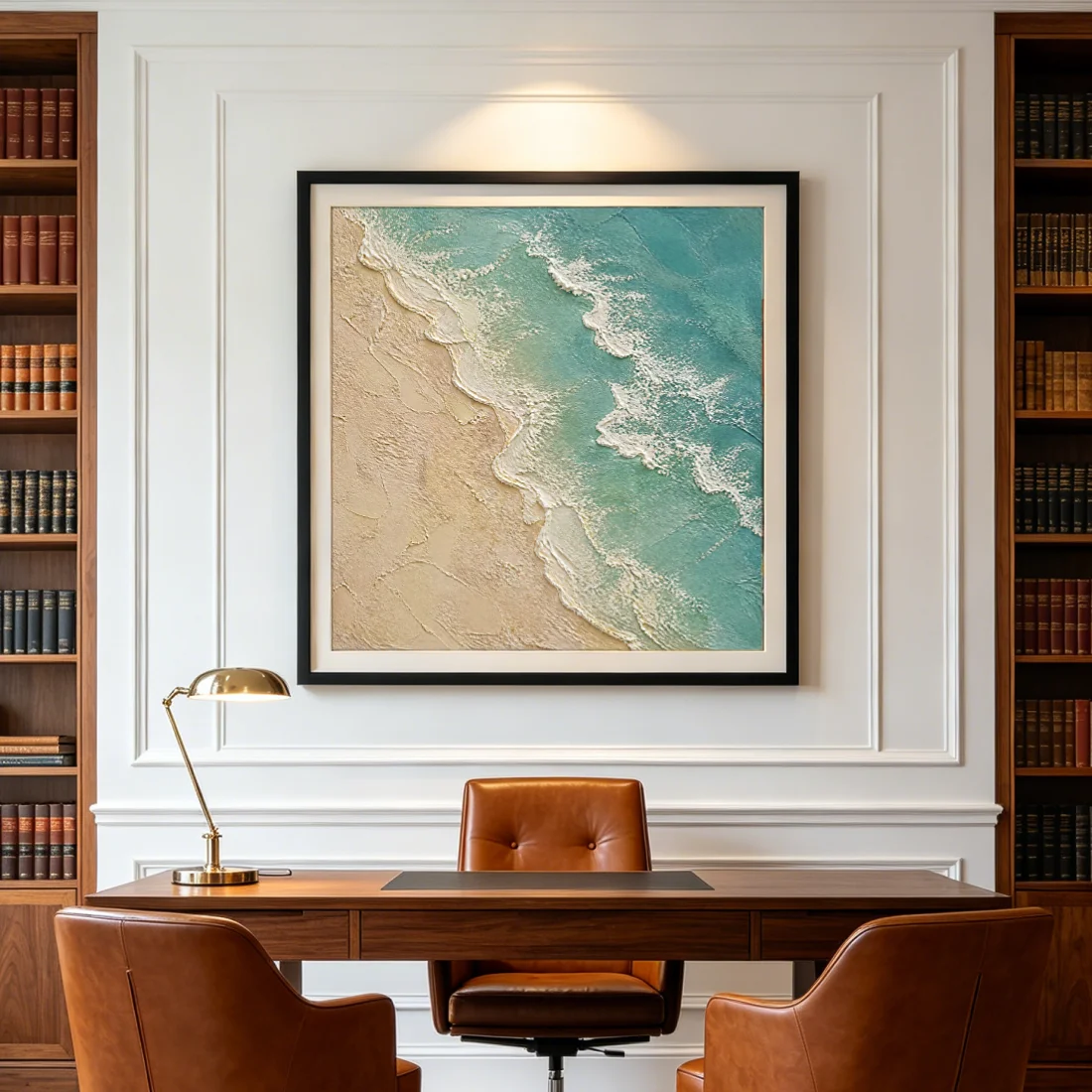 seafoam-shore-coastal-ocean-canvas-art-study-S-01 S006 | Turquoise Break – Coastal Ocean Canvas Art