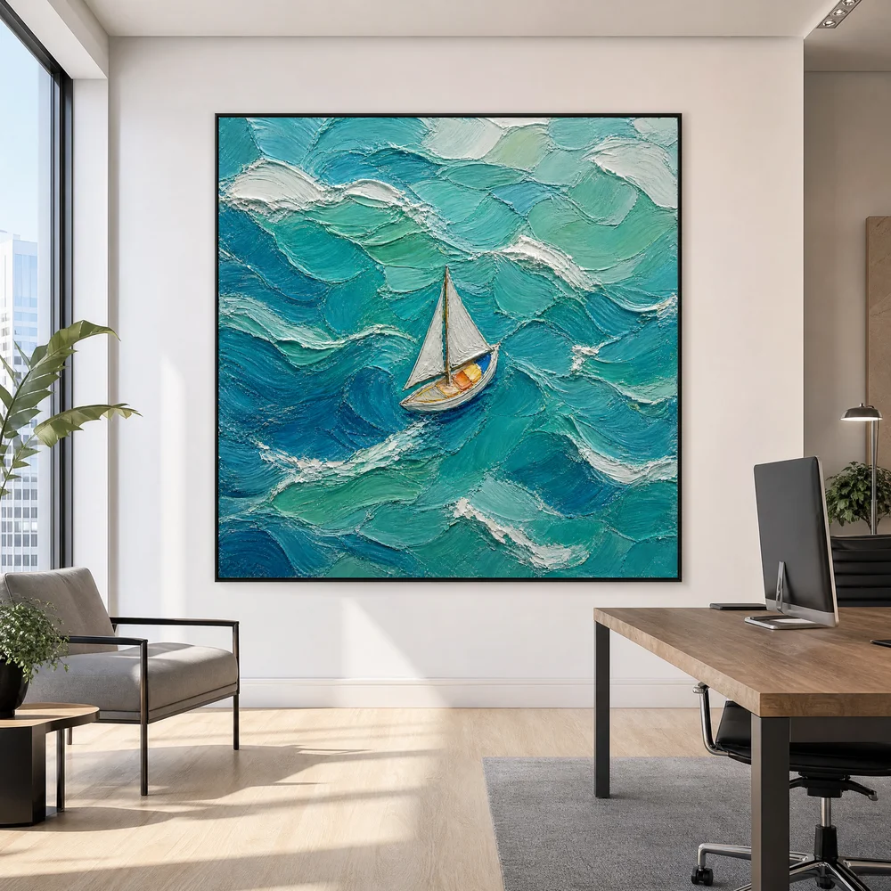 teal-crossing-coastal-ocean-canvas-art-office-01 S010| Teal Crossing – Coastal Ocean Canvas Art
