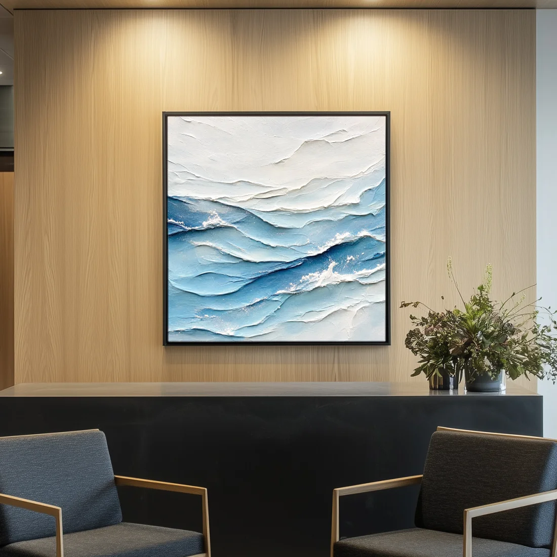 tidal-veil-abstract-ocean-canvas-art-office-S-06 S007 | Tidal Veil – Abstract Ocean Canvas Art | Impasto Oil
