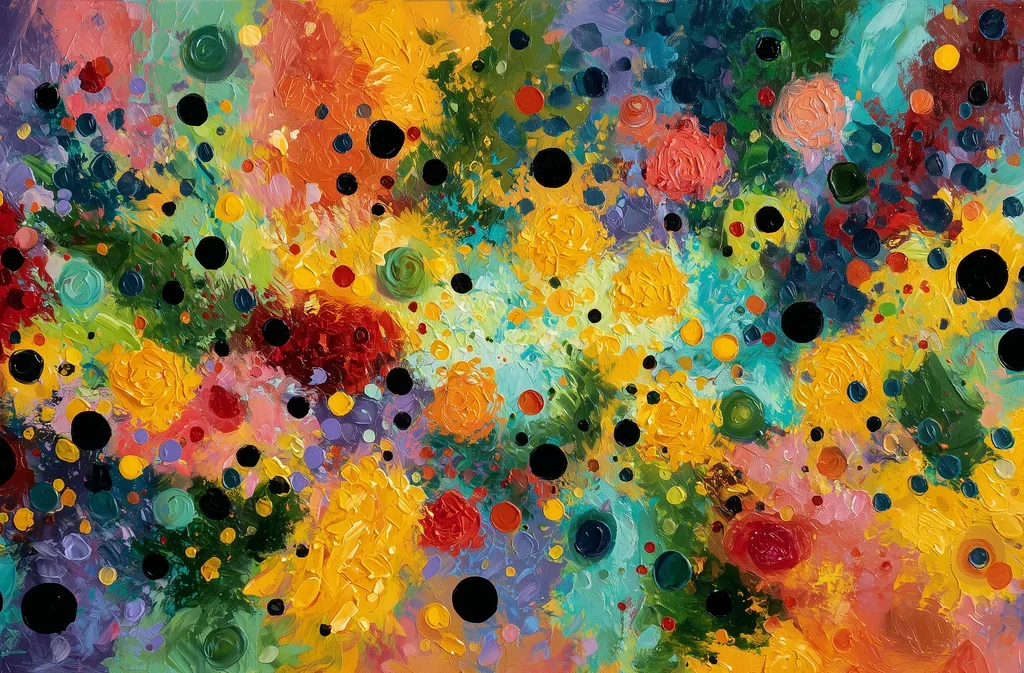 chromatic-storm Chromatic Storm – Textured Abstract Canvas Art