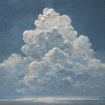 S008 | Cloudlit Horizon – Coastal Ocean Canvas Art