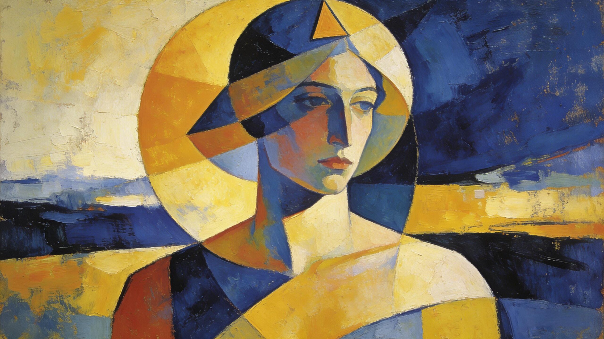 L006 | Scarlet Poise - Minimalist Figurative Canvas Art