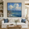 sunlit-cove-coastal-seascape-living-room-wall-art-01 S012 | Sunlit Cove - Coastal Seascape Wall Art