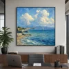 sunlit-cove-coastal-seascape-office-wall-art-01 S012 | Sunlit Cove - Coastal Seascape Wall Art