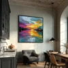 twilight-reflections-dinning-room-S-03 S003 | Twilight Reflections - Colorful Cityscape Wall Art