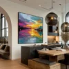 twilight-reflections-kitchen-S-01 S003 | Twilight Reflections - Colorful Cityscape Wall Art