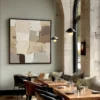 warm-earth-reverie-dinning-room-S-01 S005 | Warm Earth Reverie - Neutral Abstract Wall Art