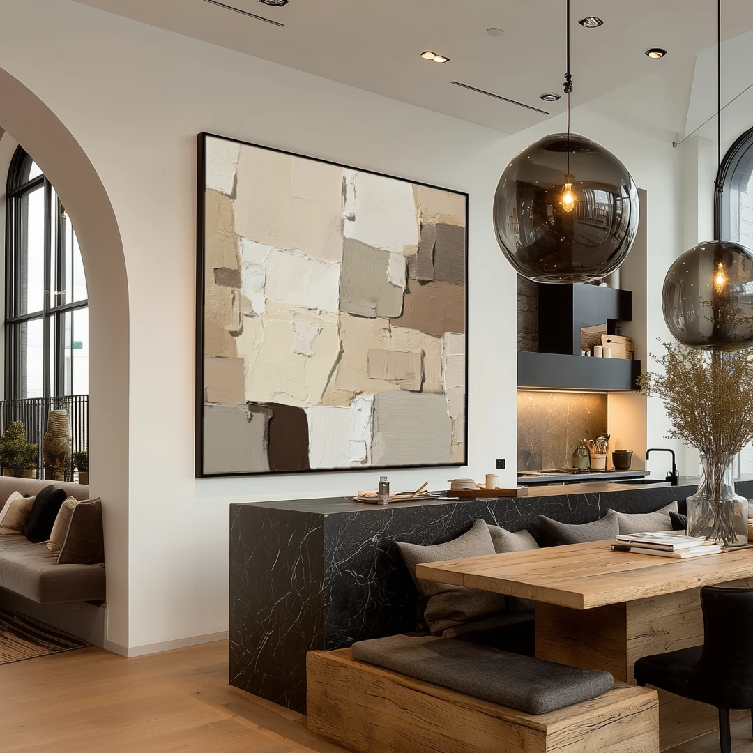 warm-earth-reverie-kitchen-S-01 S005 | Warm Earth Reverie - Neutral Abstract Wall Art
