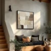warm-earth-reverie-stairs-S-01 S005 | Warm Earth Reverie - Neutral Abstract Wall Art