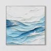 tidal-veil-abstract-ocean-canvas-art-T-1x1-silver-frame-pure S007 | Tidal Veil – Abstract Ocean Canvas Art | Impasto Oil