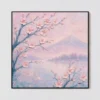 blush-petal-mist-floral-canvas-art-T-1x1-black-frame S011 | Blush Petal Mist – Floral Canvas Art | Impasto Oil Painting