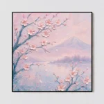 S011 | Blush Petal Mist – Floral Canvas Art | Impasto Oil Painting
