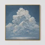 S008 | Cloudlit Horizon – Coastal Ocean Canvas Art