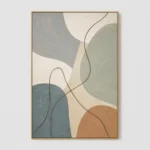 P017 | Blue Bend - Organic Line Wall Art