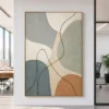 P017 | Blue Bend - Organic Line Wall Art