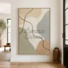 blue-edge-minimalist-abstract-wall-art-entryway-01 P015 | The Blue Edge - Minimalist Abstract Wall Art