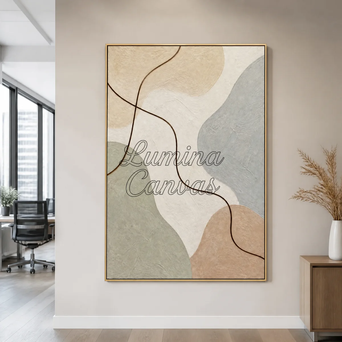 blue-edge-minimalist-abstract-wall-art-office-01 P015 | The Blue Edge - Minimalist Abstract Wall Art