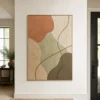 clay-over-sage-terracotta-abstract-wall-art-entryway-01 P016 | Clay Over Sage - Terracotta Abstract Wall Art