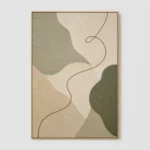 P014 | The Green Turn - Sage Green Abstract Wall Art