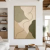 green-turn-sage-green-abstract-wall-art-living-room-01 P014 | The Green Turn - Sage Green Abstract Wall Art