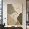 green-turn-sage-green-abstract-wall-art-office-01 P014 | The Green Turn - Sage Green Abstract Wall Art