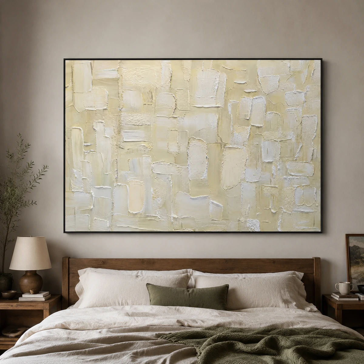 L007 | Limewash – Beige Textured Wall Art