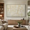 L007 | Limewash – Beige Textured Wall Art