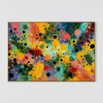L003 | Chromatic Storm – Textured Abstract Canvas Art