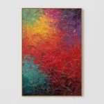 P003 | Crimson Reverie – Textured Abstract Canvas Art