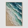 seafoam-drift-ocean-wave-wall-art-T-2x3-gold-frame-pure P009 | Seafoam Drift - Ocean Wave Wall Art
