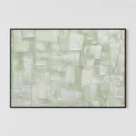 L009 | Sage Plaster - Green Textured Wall Art