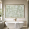 L009 | Sage Plaster - Green Textured Wall Art