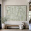 L009 | Sage Plaster - Green Textured Wall Art