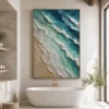 seafoam-drift-ocean-wave-wall-art-bathroom-wall-art-01 P009 | Seafoam Drift - Ocean Wave Wall Art