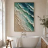 seafoam-drift-ocean-wave-wall-art-bathroom-wall-art-02 P009 | Seafoam Drift - Ocean Wave Wall Art