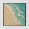seafoam-shore-coastal-ocean-canvas-art-black-frame-T-1x1-black-frame S006 | Turquoise Break – Coastal Ocean Canvas Art