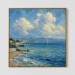 S012 | Sunlit Cove - Coastal Seascape Wall Art