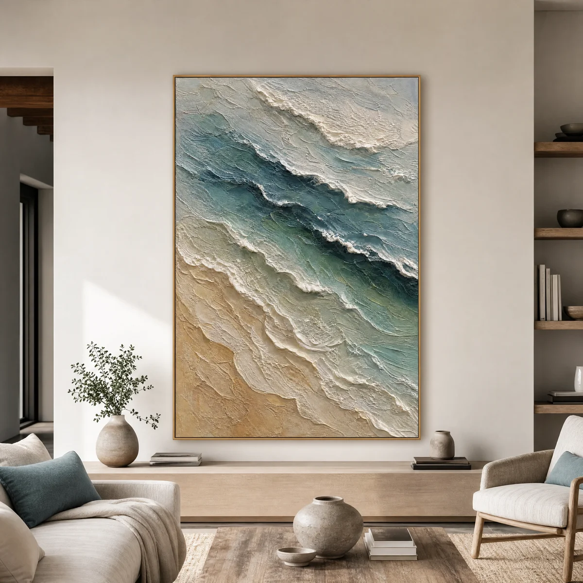 P010 | The Foam Line - Ocean Wave Wall Art