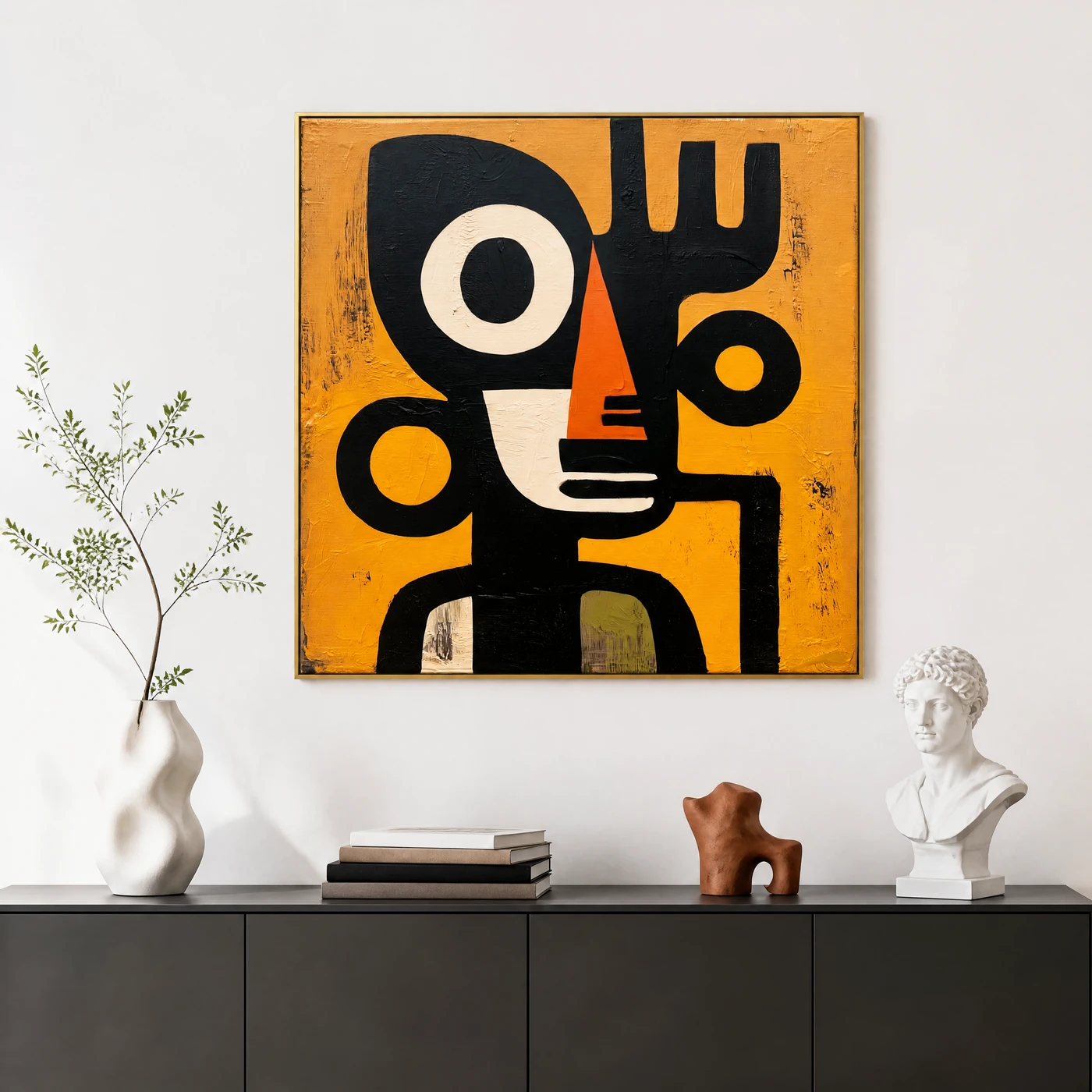circle-guardian-boho-figurative-wall-art-scene-6 S028 | Circle Guardian – Boho Figurative Wall Art