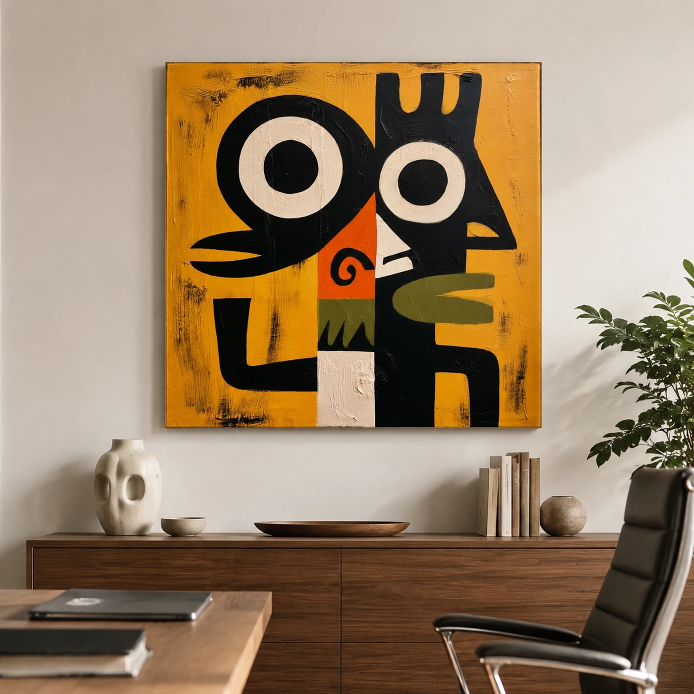 crown-sentinel-mid-century-wall-art-scene-3 S032 | Crown Sentinel – Mid Century Wall Art