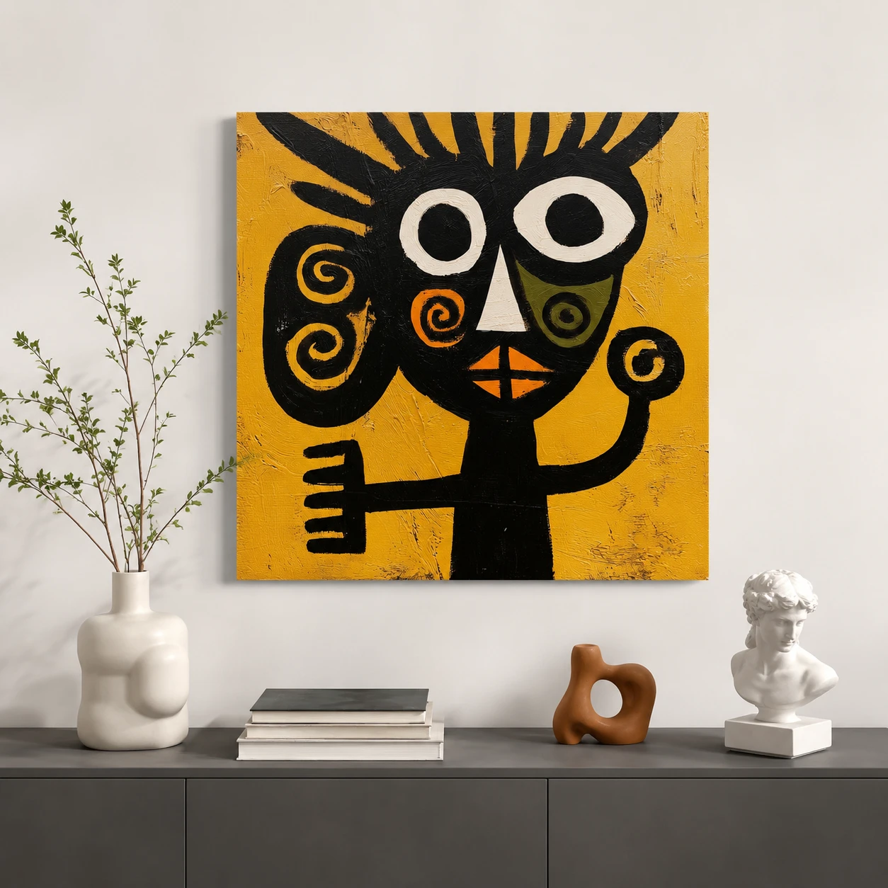 S016 | Crowned Judge – Figurative Abstract Wall Art
